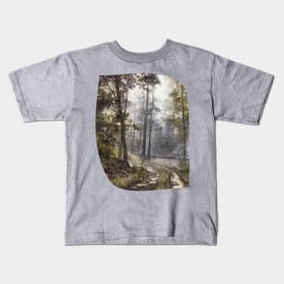 Wet Morning in the Forest Kids T-Shirt